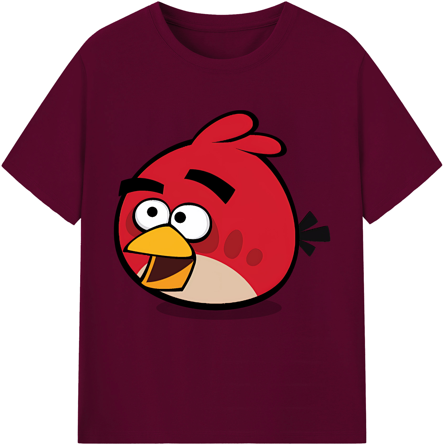 （画像用） Angry Birds アングリーバード レディースカジュアルプリントTシャツ（綿100％）
